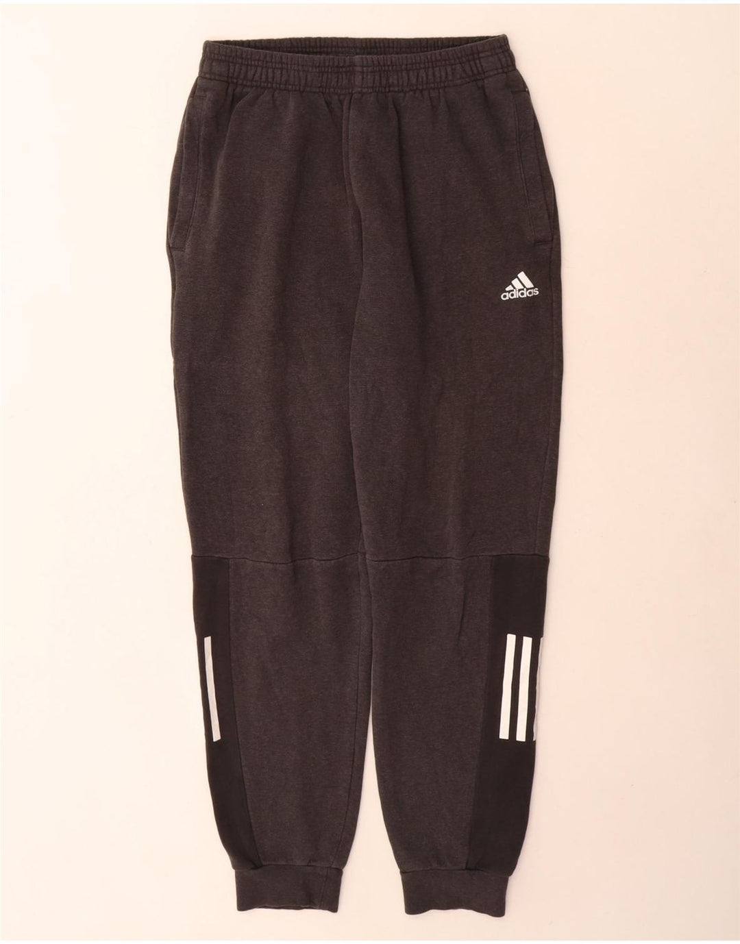 Pantaloni da tuta da uomo Adidas Joggers piccoli in cotone grigio