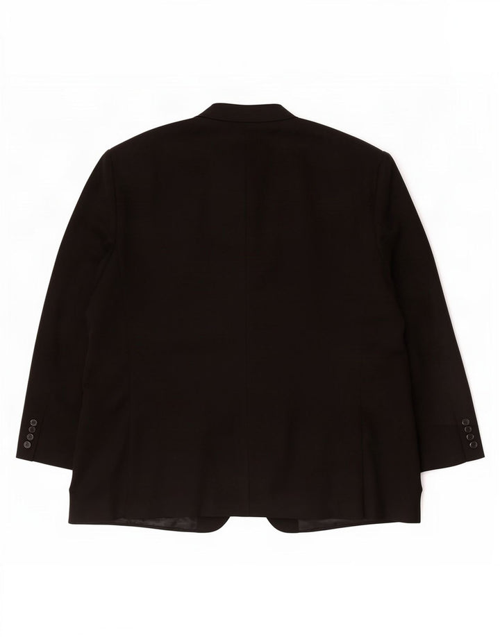 Giacca blazer da uomo a vestibilità regolare a 3 bottoni Hugo James EU 56 3XL Nera