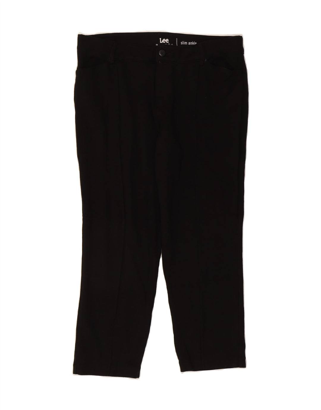 LEE Womens Riders Slim Cropped Trousers W34 L25 Black Vintage Lee and Second-Hand Lee from Messina Hembry 