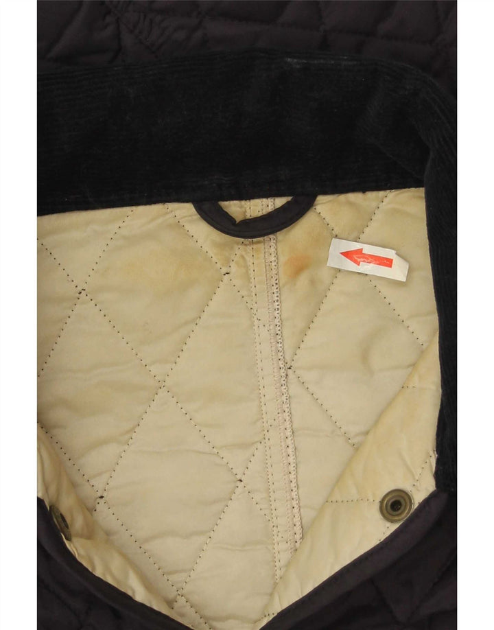 Giacca trapuntata da donna Barbour UK 8 Small Blu Navy in poliammide