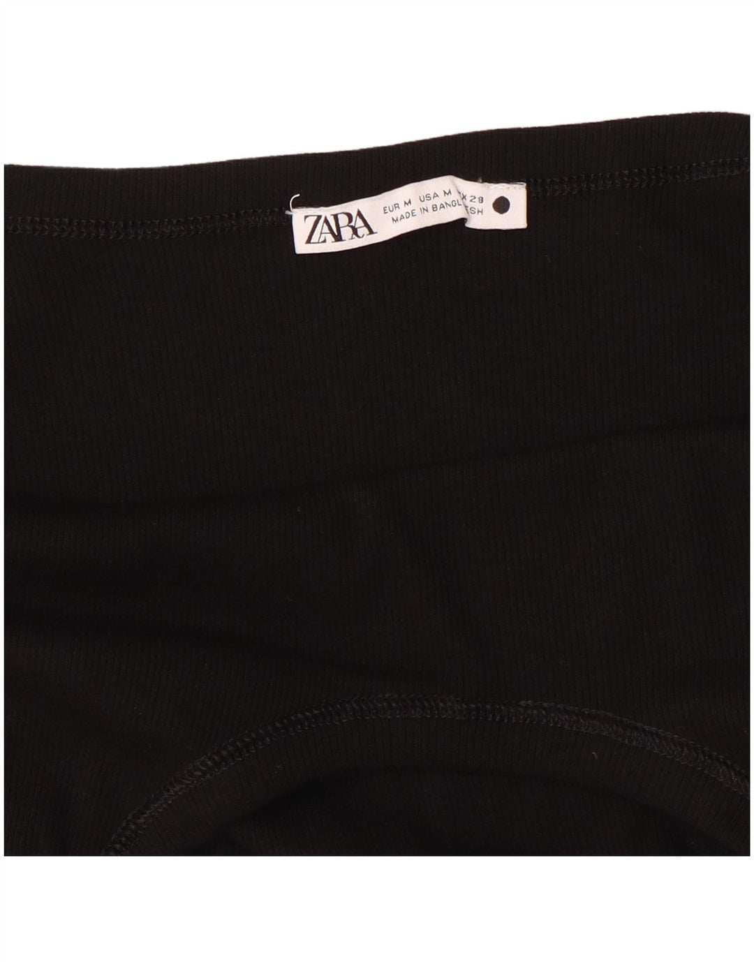 ZARA Womens Bodysuit UK 12 Medium Black