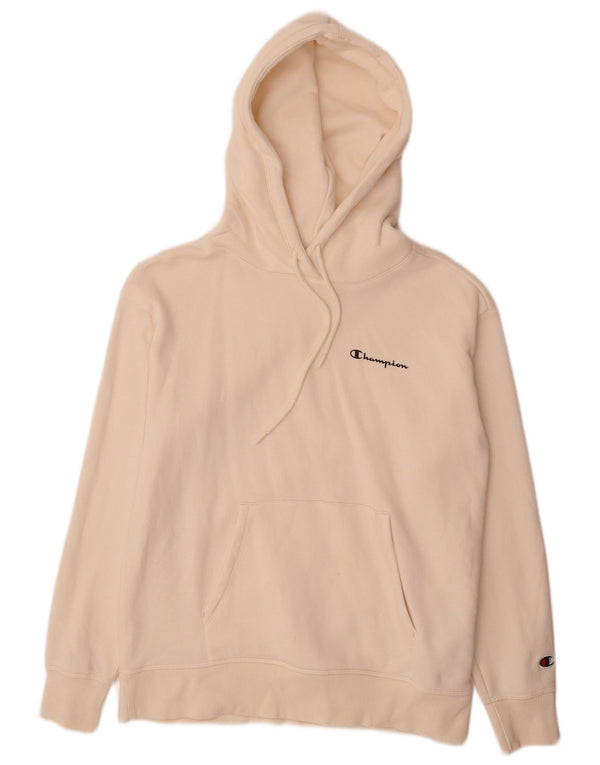 Maglione con cappuccio da donna Champion UK 10 piccolo cotone bianco sporco