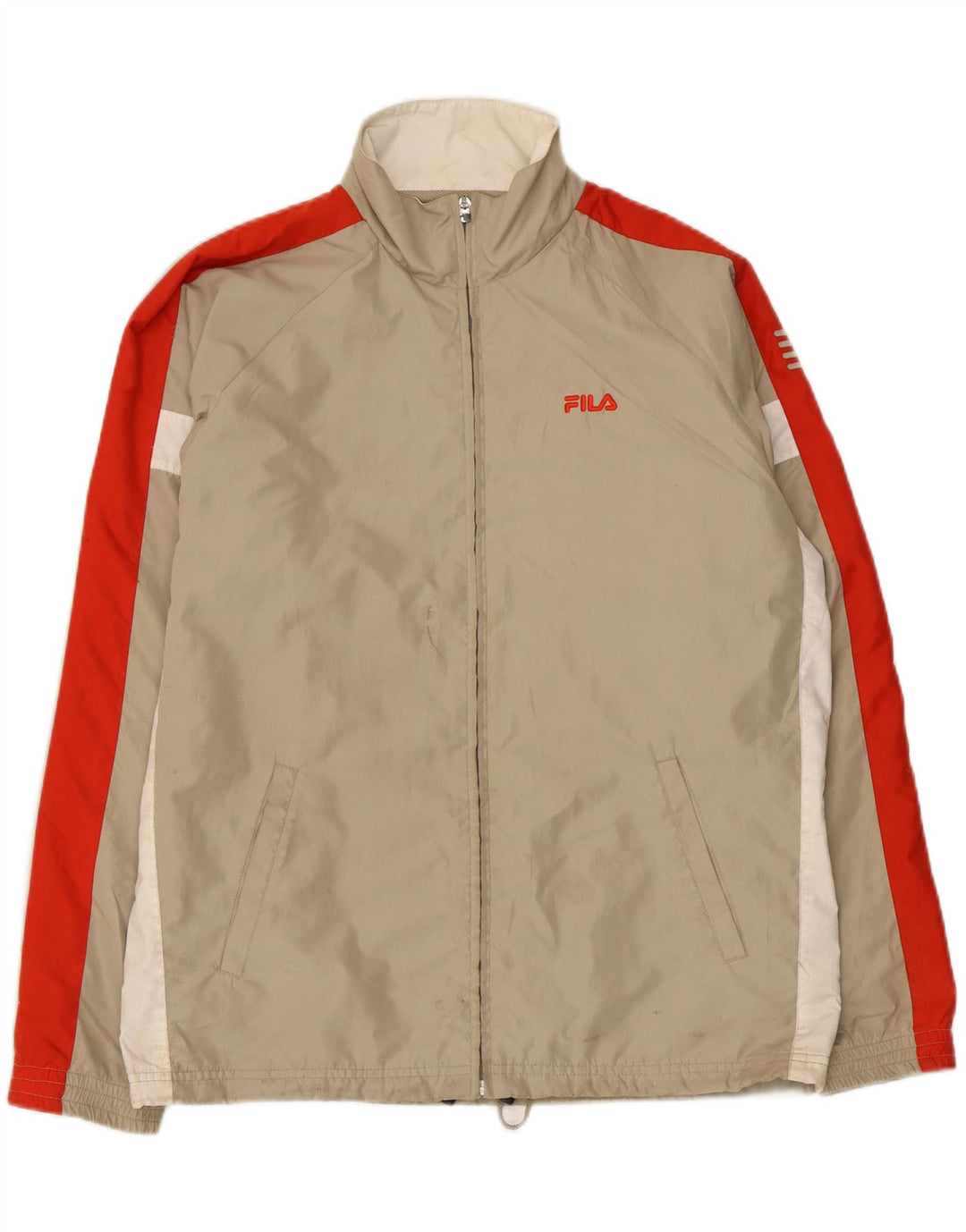 Giacca da tuta da ragazzo Fila 15-16 anni XL Poliestere color block beige