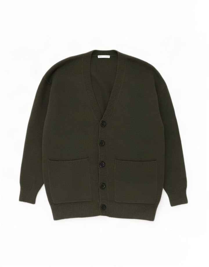 Maglione cardigan da uomo Zara acrilico medio kaki