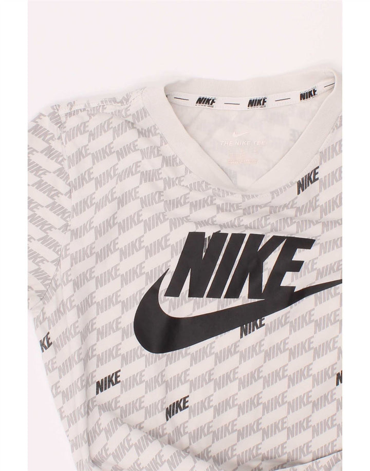 T-shirt grafica Nike da bambino, 10-11 anni, colore bianco medio