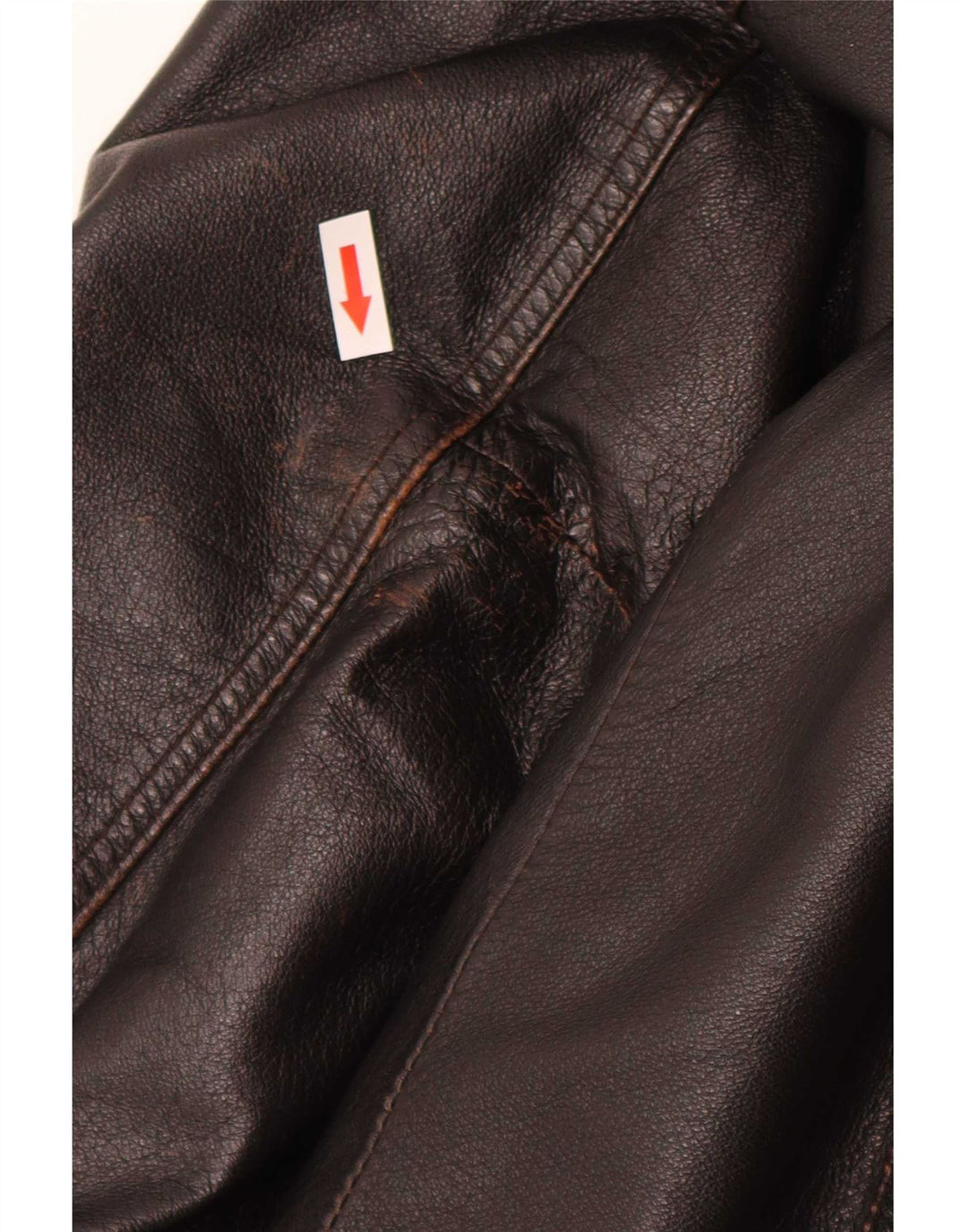 Giubbotto bomber in pelle vintage da uomo IT 52 XL Marrone retrò