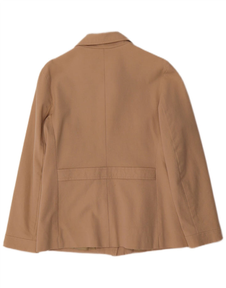 Giacca blazer a 5 bottoni da donna Gap UK 8 piccola in cotone beige