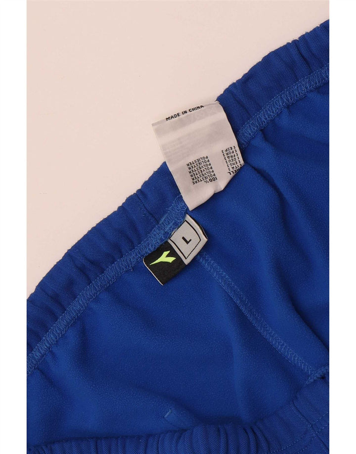 Pantaloni da tuta da uomo Diadora Joggers Large Blu Poliestere