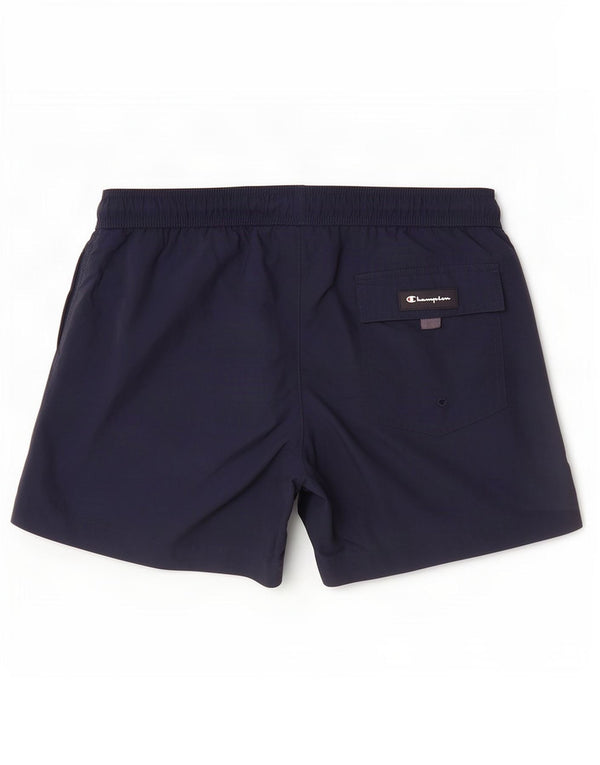 Pantaloncini da bagno da uomo Champion medi blu navy in poliammide