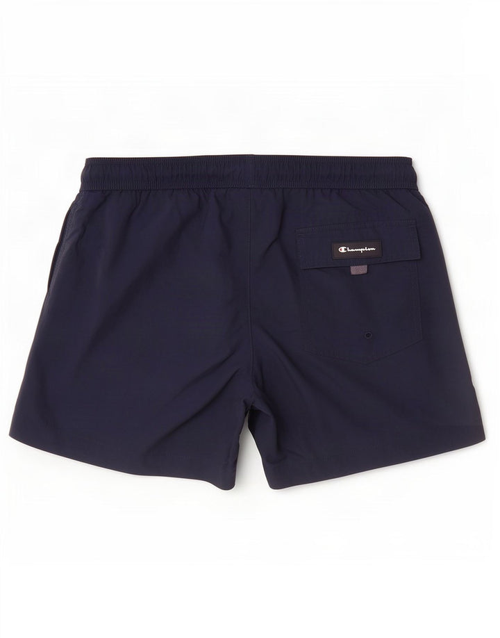 Pantaloncini da bagno da uomo Champion medi blu navy in poliammide