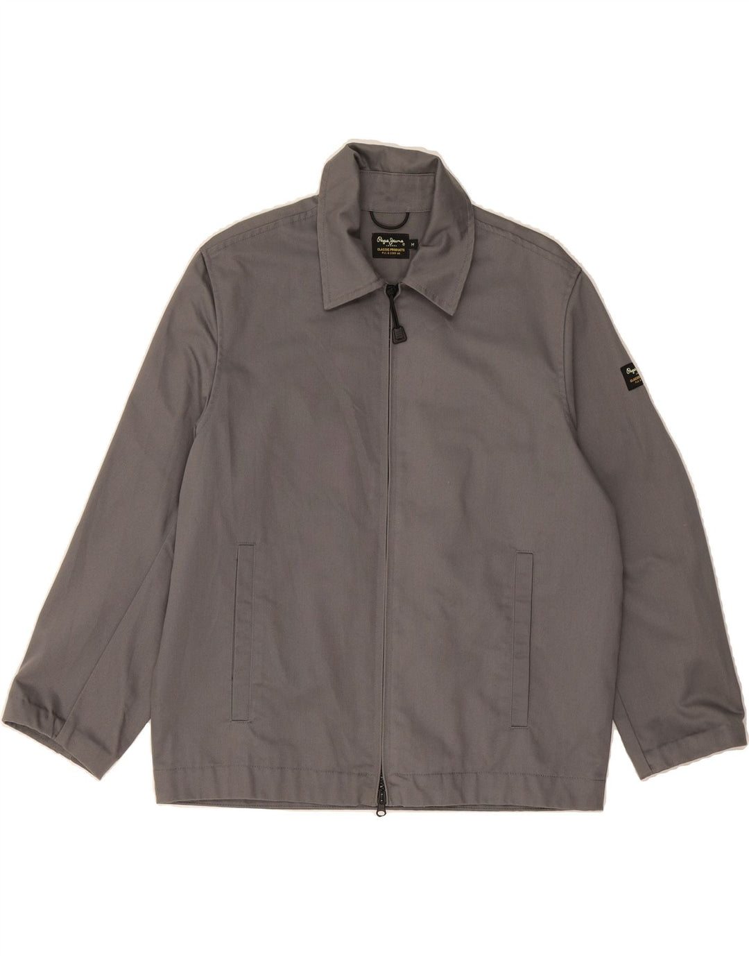 PEPE JEANS Mens Bomber Jacket UK 38 Medium Grey Cotton Vintage PEPE Jeans and Second-Hand PEPE Jeans from Messina Hembry 