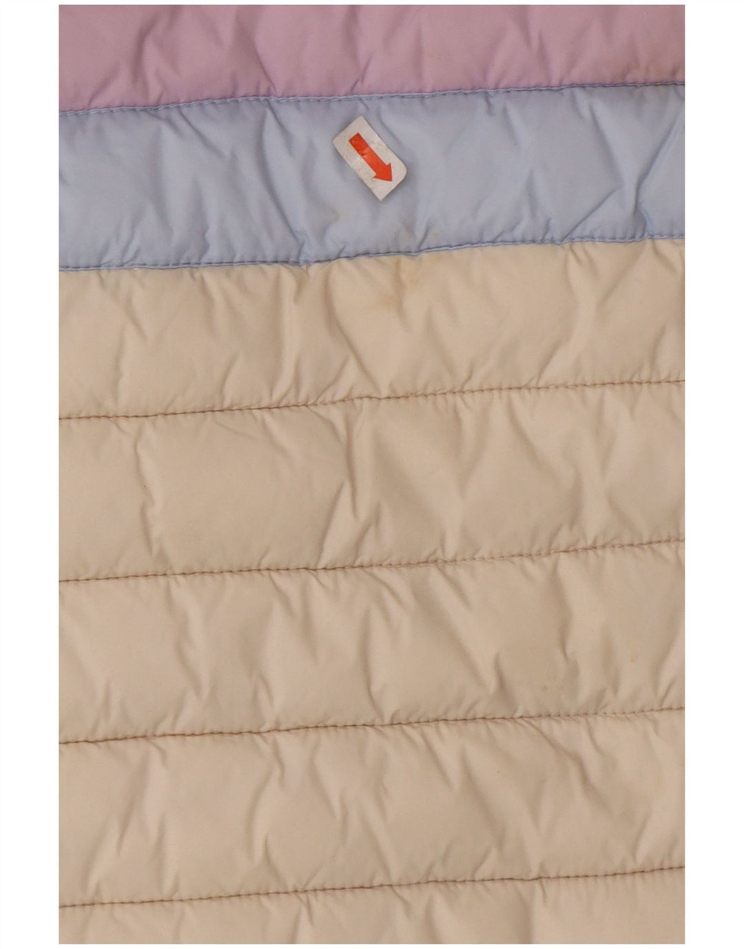 JOULES Giacca imbottita con cappuccio per ragazze 7-8 anni Colorblock bianco sporco