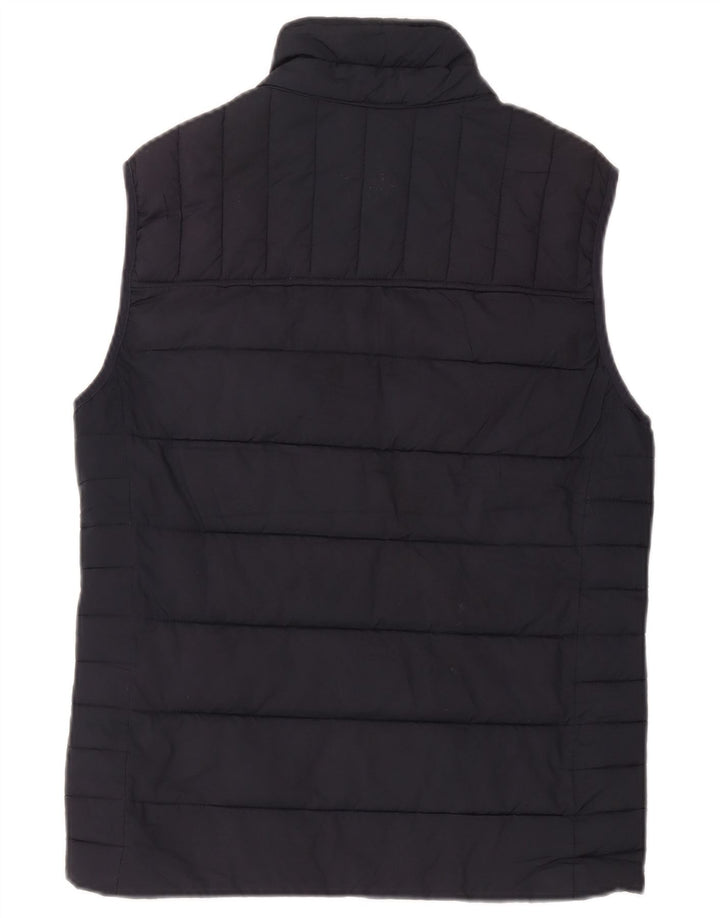 Gilet imbottito oversize da donna Joules UK 10 piccolo poliestere blu navy