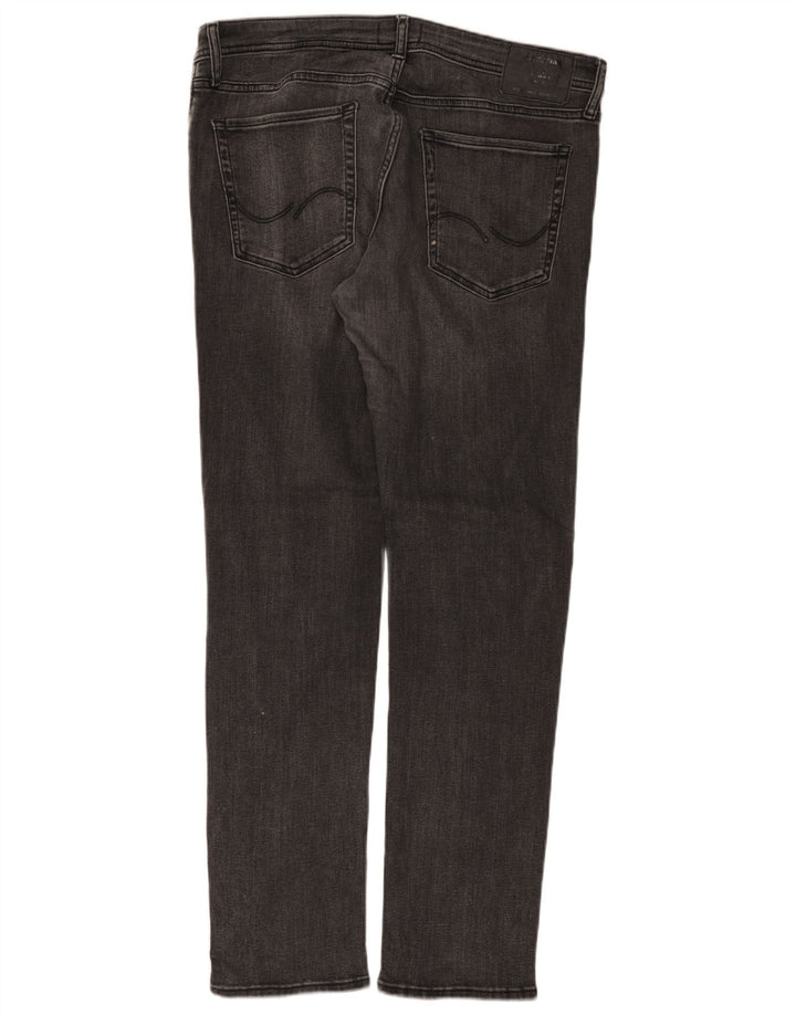 Jeans slim da uomo Jack & Jones W36 L32 cotone grigio