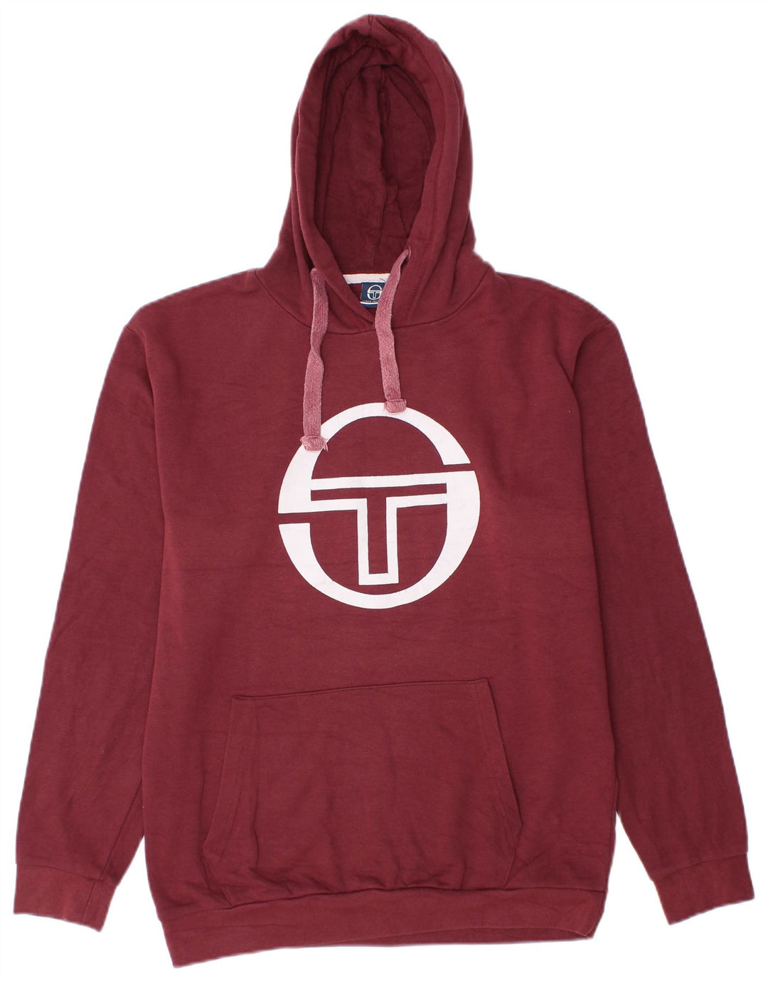 Maglione con cappuccio grafico da uomo Sergio Tacchini in cotone marrone medio medio