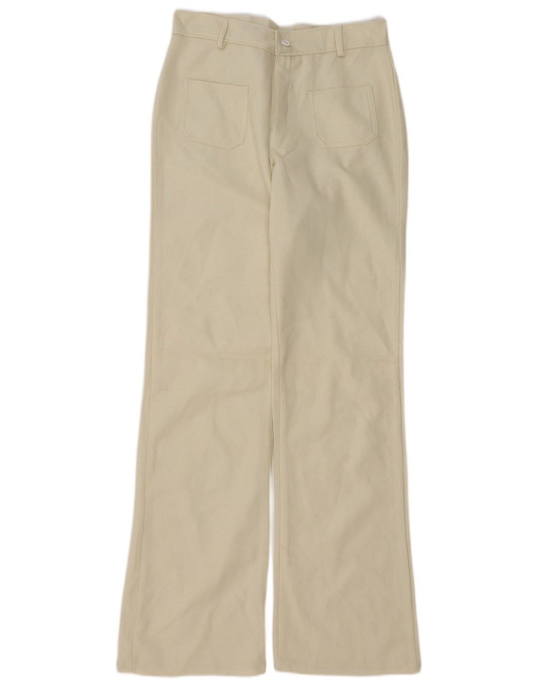Pantaloni casual bootcut da donna vintage W30 L34 bianco sporco
