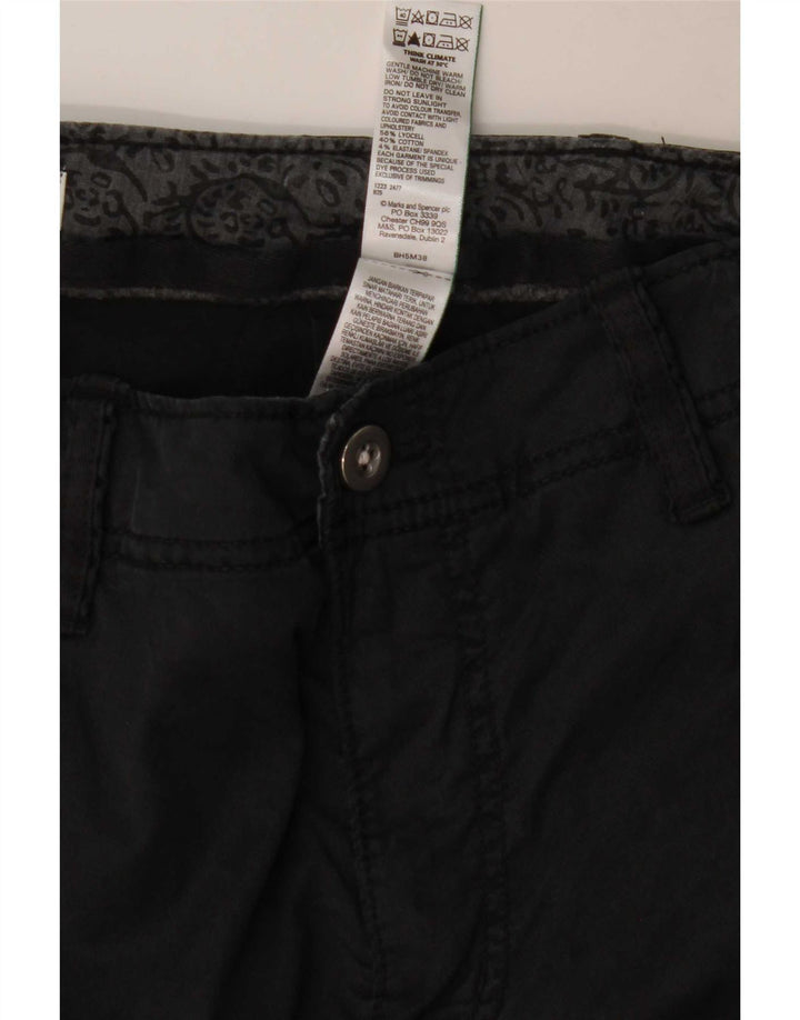 Pantaloni cargo da jogging da donna Marks & Spencer UK 12 Medium W30 L29 Grigio