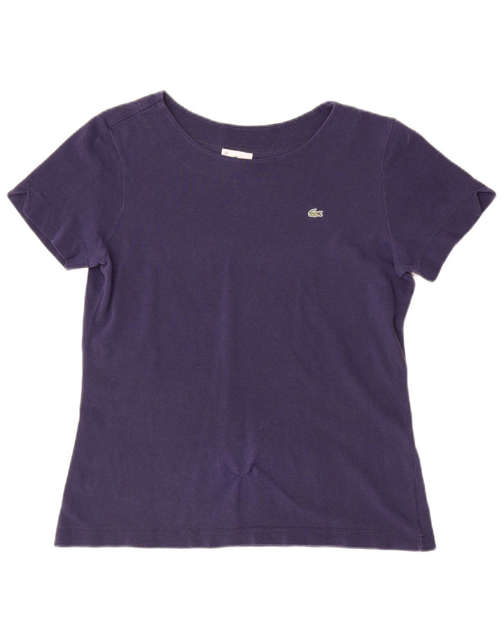 T-shirt da donna LACOSTE taglia 38 media cotone blu navy