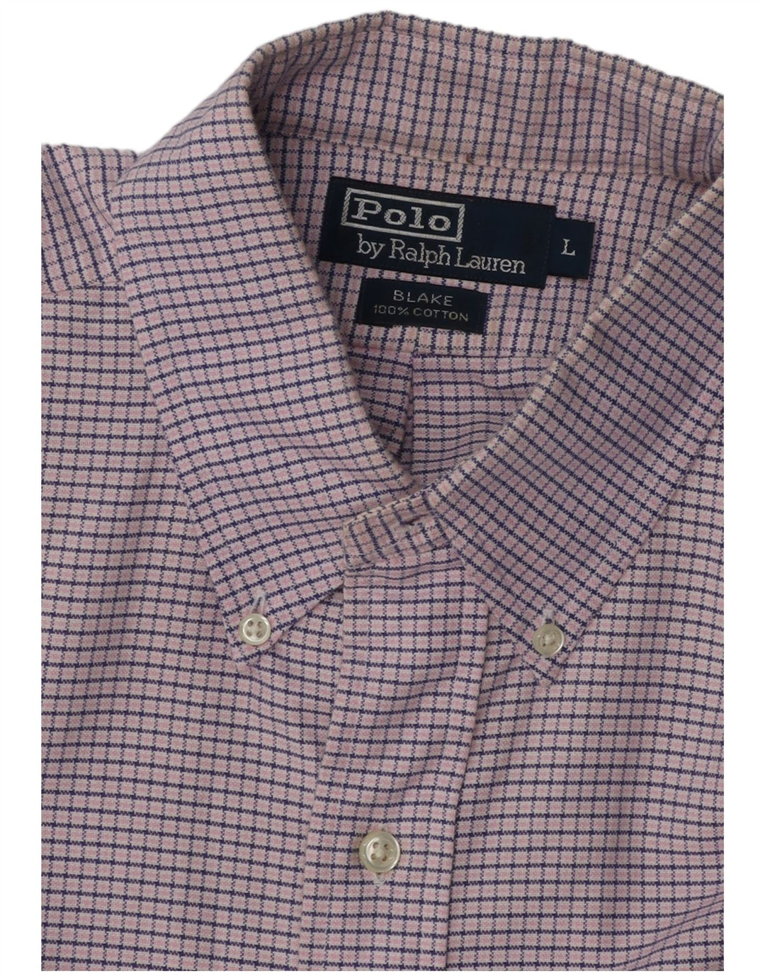 POLO RALPH LAUREN Camicia a maniche corte Blake da uomo grande a quadretti viola