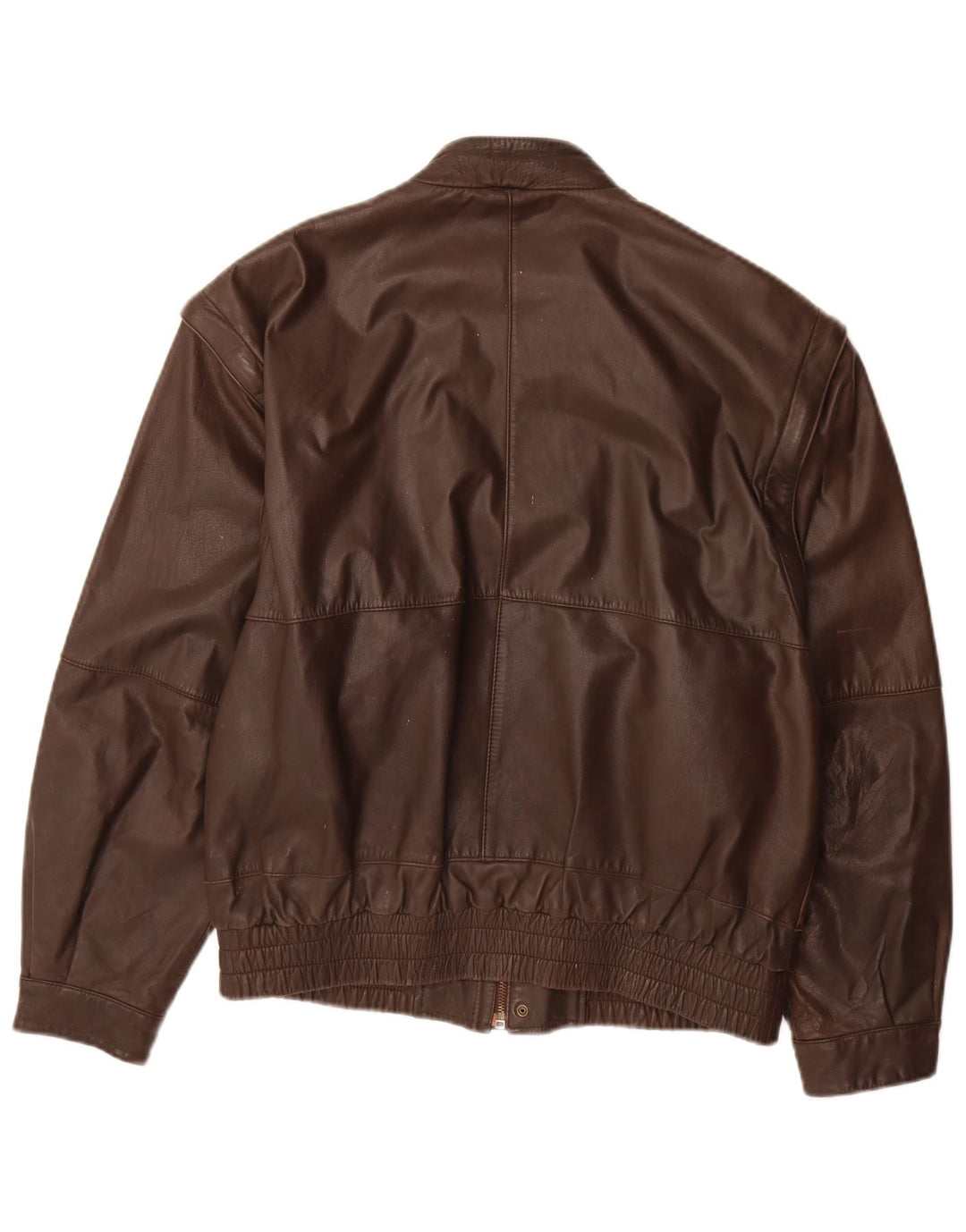 Giacca in pelle da uomo VINTAGE IT 48 in pelle marrone medio