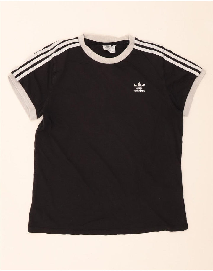T-shirt da donna Adidas Top UK 12 cotone medio nero