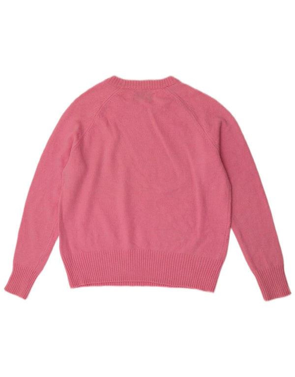Maglione maglione girocollo da donna Superdry UK 14 rosa medio