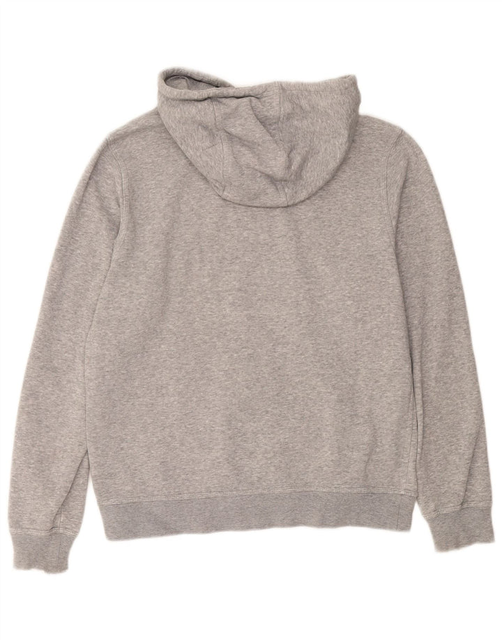 Felpa con cappuccio da uomo Nike in cotone grigio medio