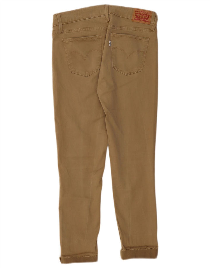 LEVI'S Pantaloni casual skinny 711 da donna W27 L24 Cotone beige