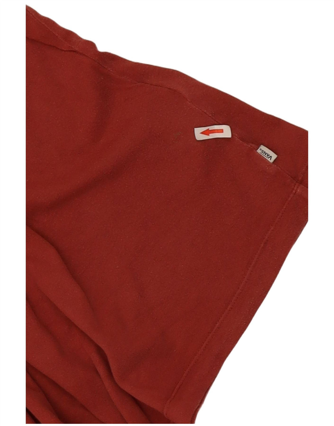 Vans Maglietta grafica da uomo a maniche lunghe grande in cotone rosso