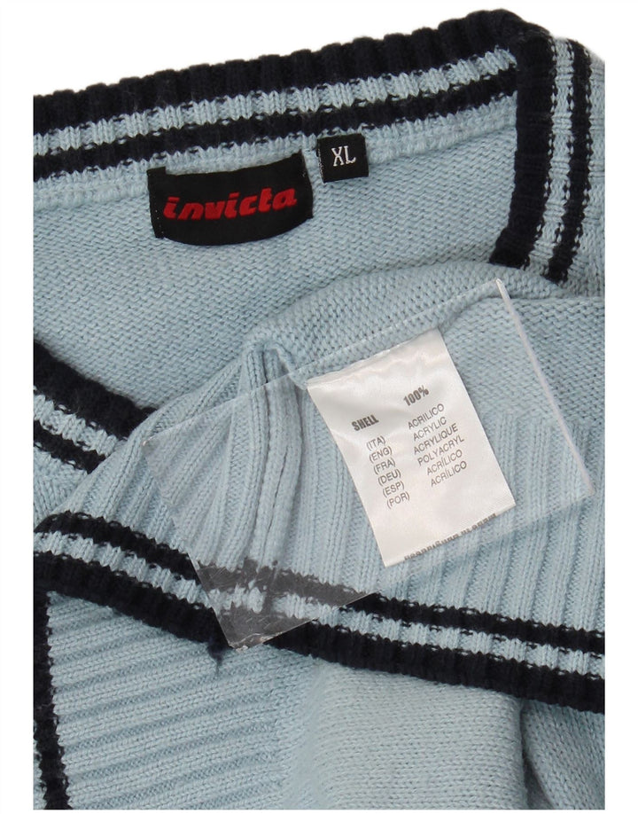Maglione maglione girocollo da uomo Invicta XL blu acrilico