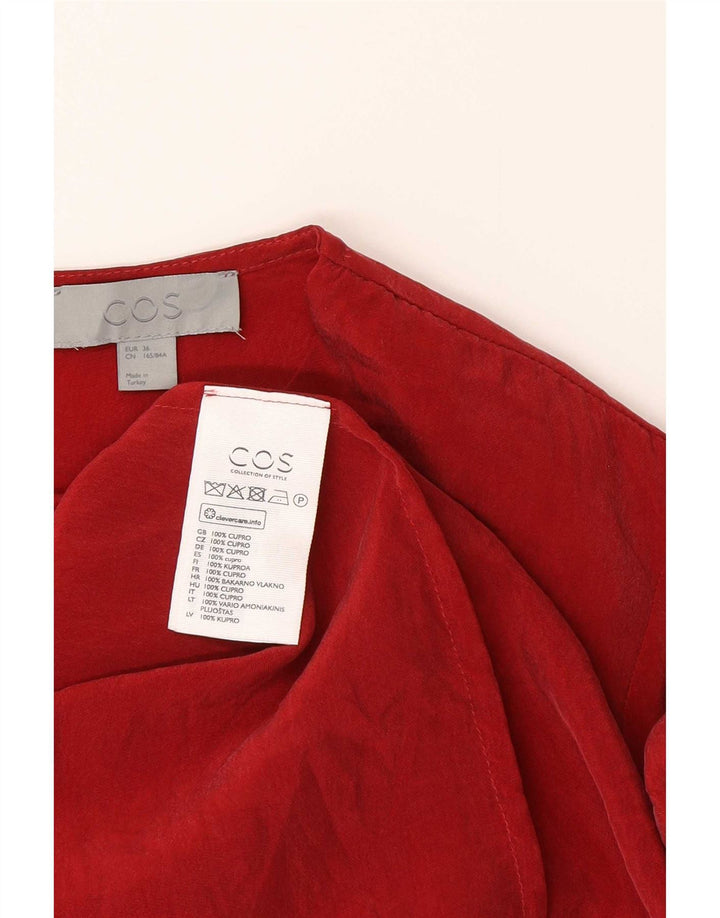 Abito basic da donna a maniche lunghe vestibilità ampia Cos EU 36 piccolo cupro rosso