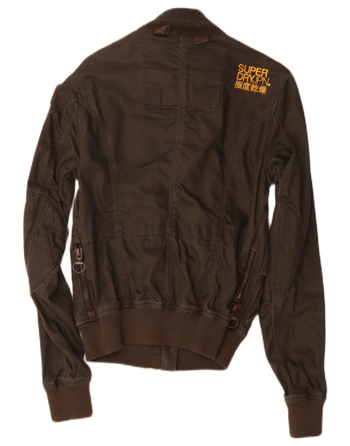 Giubbotto bomber da donna Superdry UK 14 marrone medio