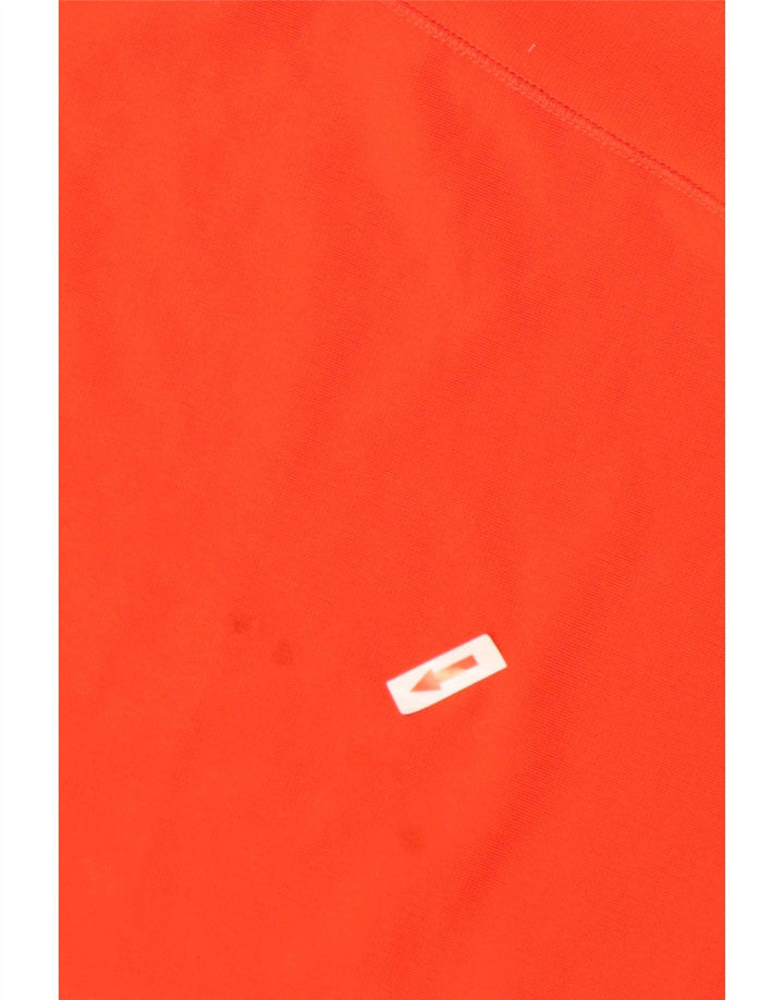Berghaus Maglia da uomo con zip e collo a maniche lunghe, arancione medio, in poliestere sportivo