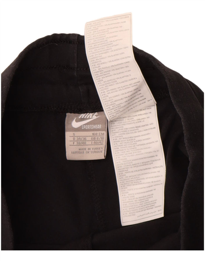 Pantaloni della tuta da donna Nike UK 8/10 piccoli cotone nero