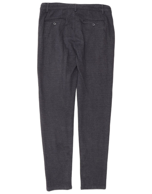 Pantaloni chino slim da uomo Chervo IT 50 Large W32 L34 cotone blu navy