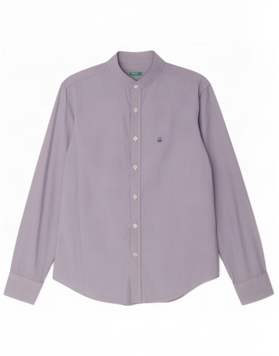 Camicia Benetton Uomo Piccolo Gessato Blu