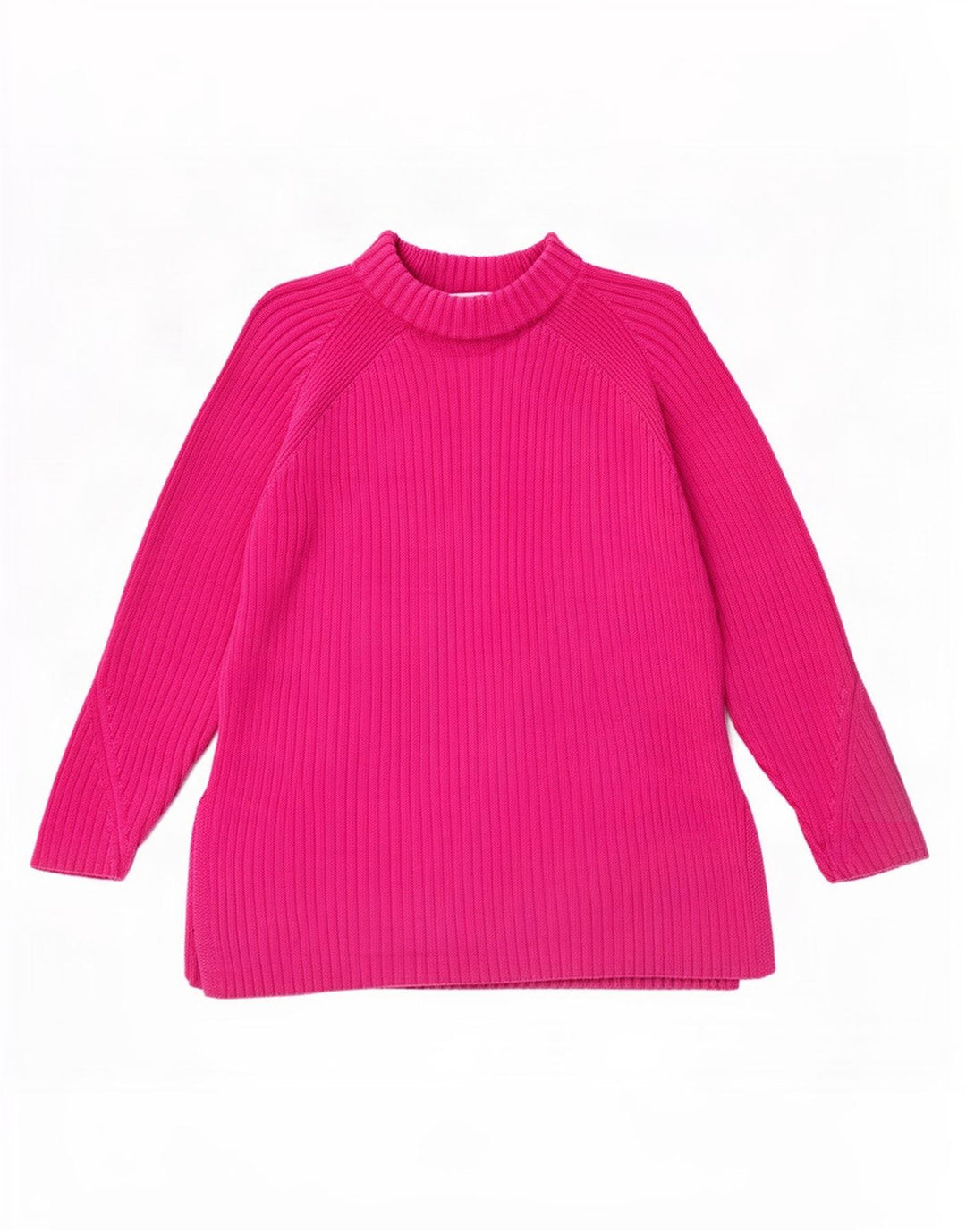 Maglione maglione a collo alto da donna Marks & Spencer UK 14 Cotone rosa medio
