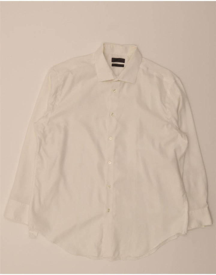 CALVIN KLEIN Mens Shirt Size 17 1/2 XL White Vintage Calvin Klein and Second-Hand Calvin Klein from Messina Hembry 