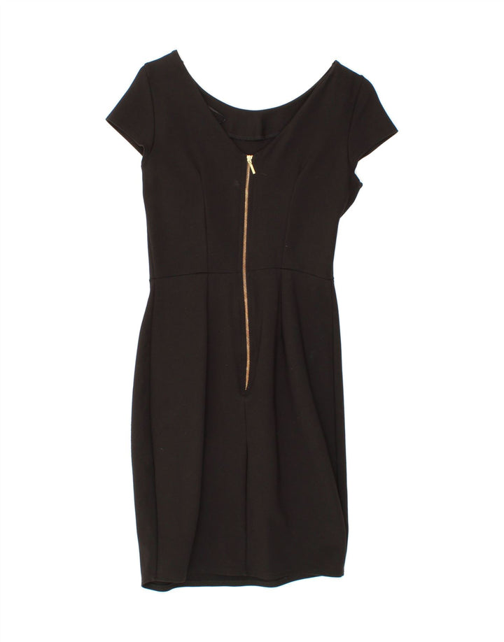 CLOSET Womens Sheath Dress UK 10 Small Black Viscose Vintage CLOSET and Second-Hand CLOSET from Messina Hembry 