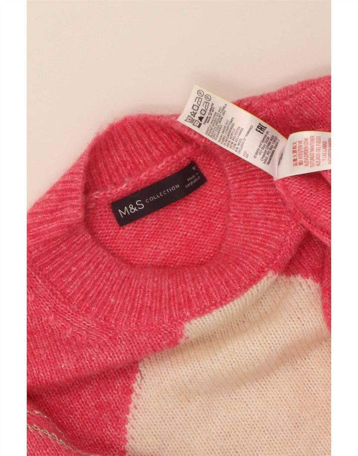 Maglione maglione girocollo da donna Marks & Spencer UK 14 Rosa medio