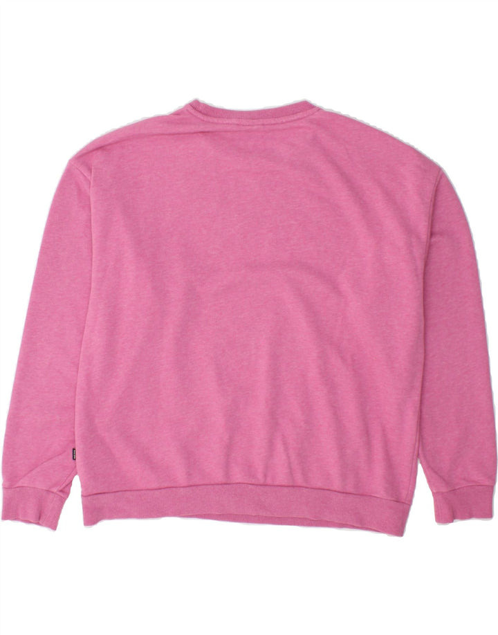 PUMA Womens Oversized Graphic Sweatshirt Jumper UK 16 Large Pink Cotton Vintage Puma and Second-Hand Puma from Messina Hembry 