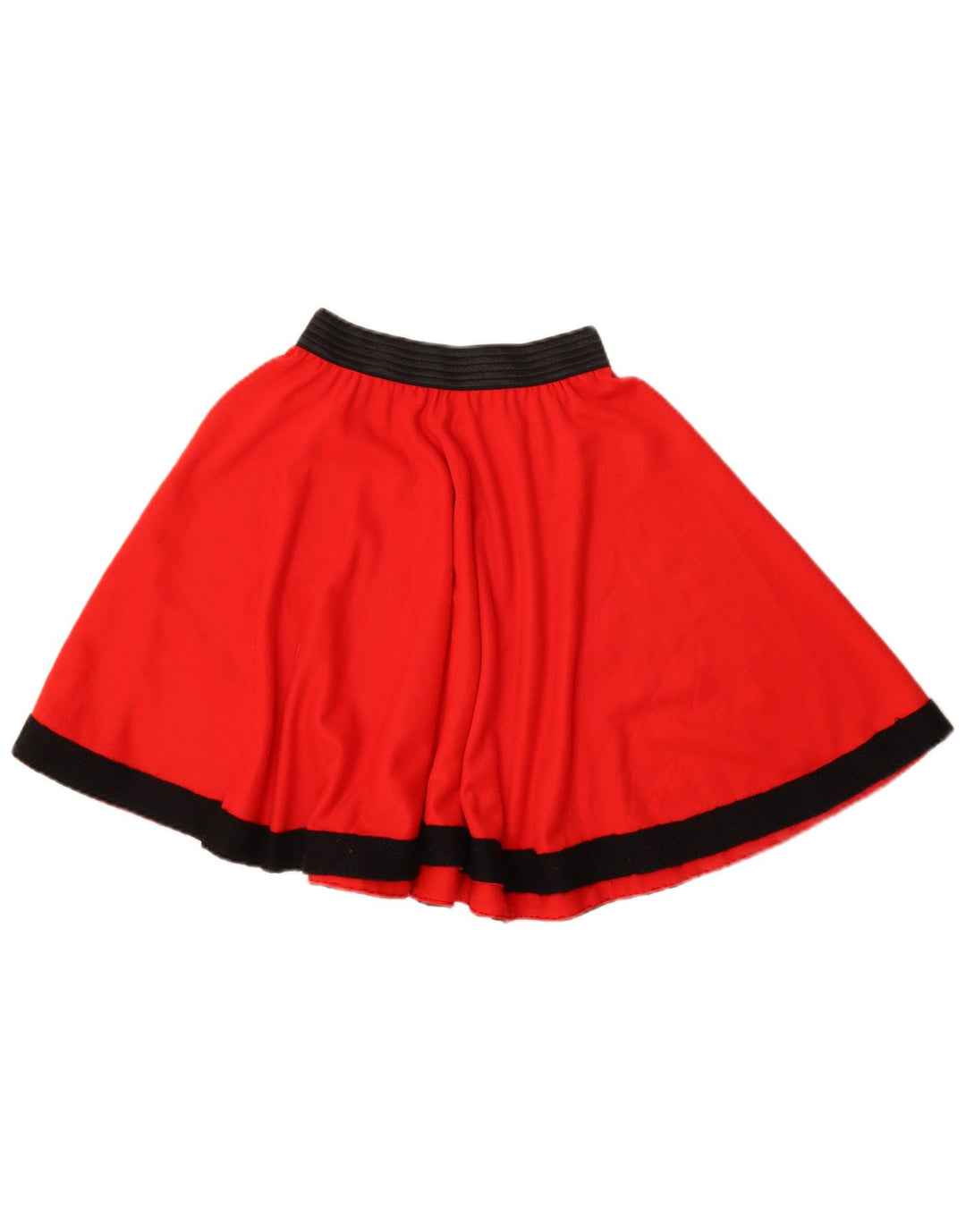 Minigonna vintage da donna W22 2XS color block rosso