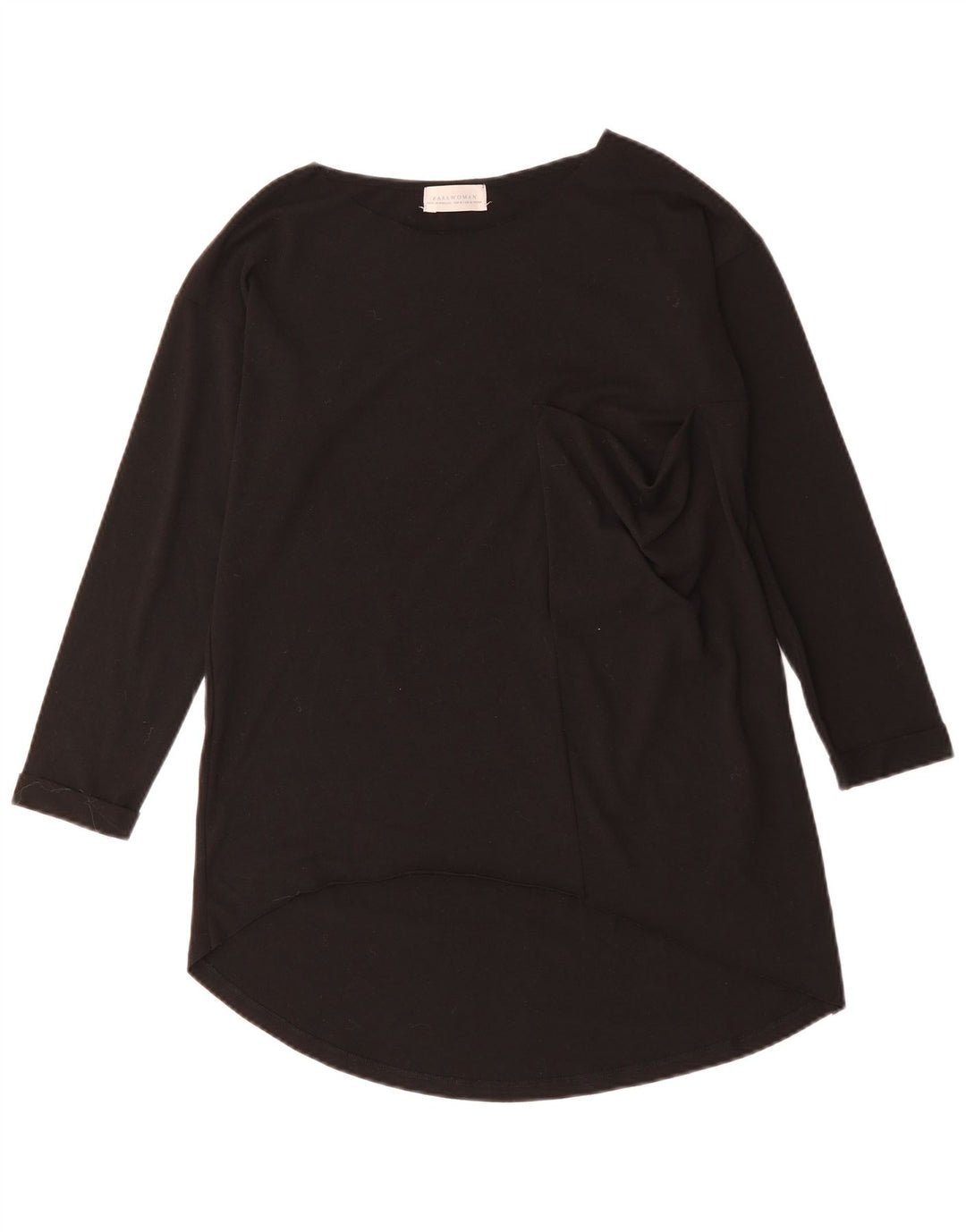 Top Zara da donna a maniche lunghe UK 14 medio nero