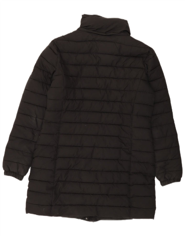 Cappotto imbottito da donna SUPERDRY UK 12 poliestere nero medio