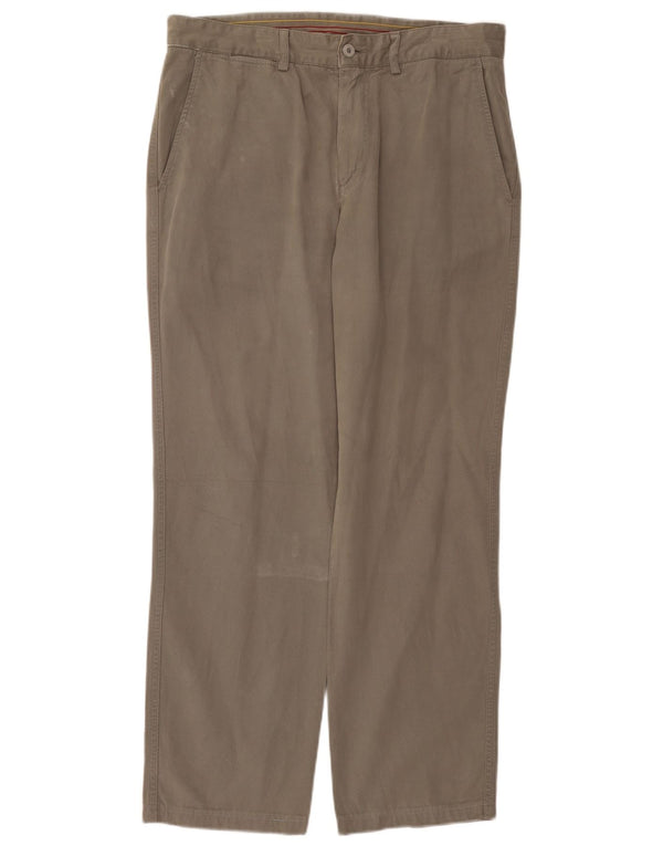 Pantaloni chino dritti da uomo Avirex W36 L29 cotone grigio