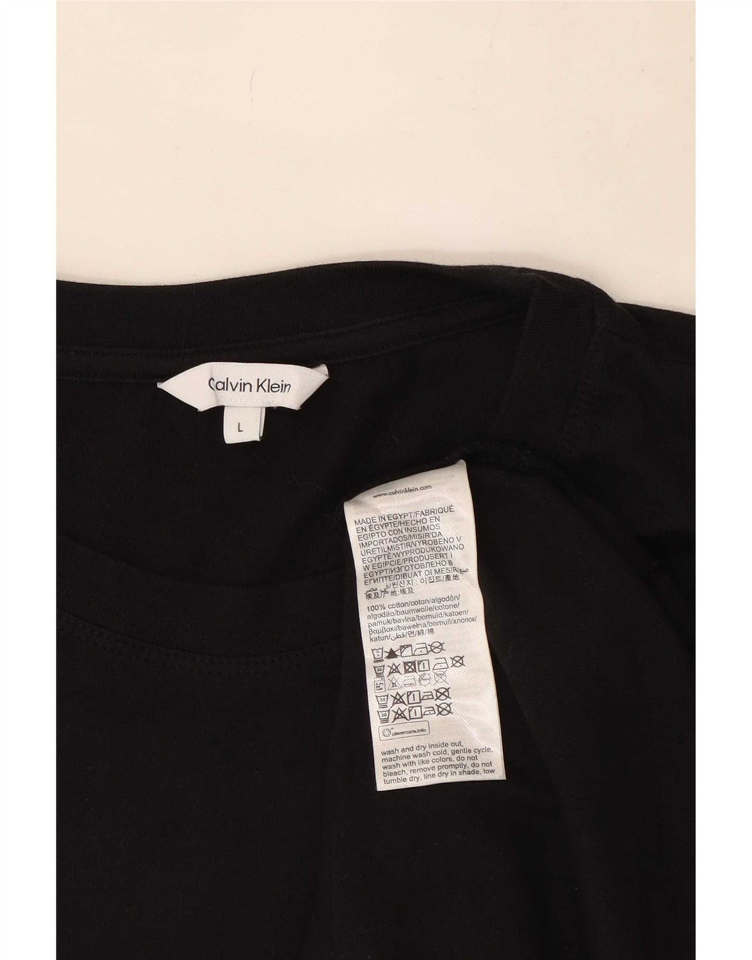 T-shirt da uomo Calvin Klein Top grande in cotone nero