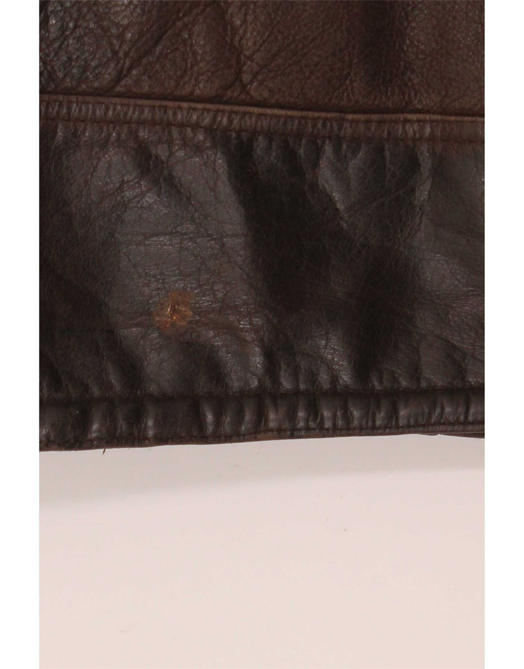 Giacca in pelle Sherpa vintage da uomo UK 40 grande marrone