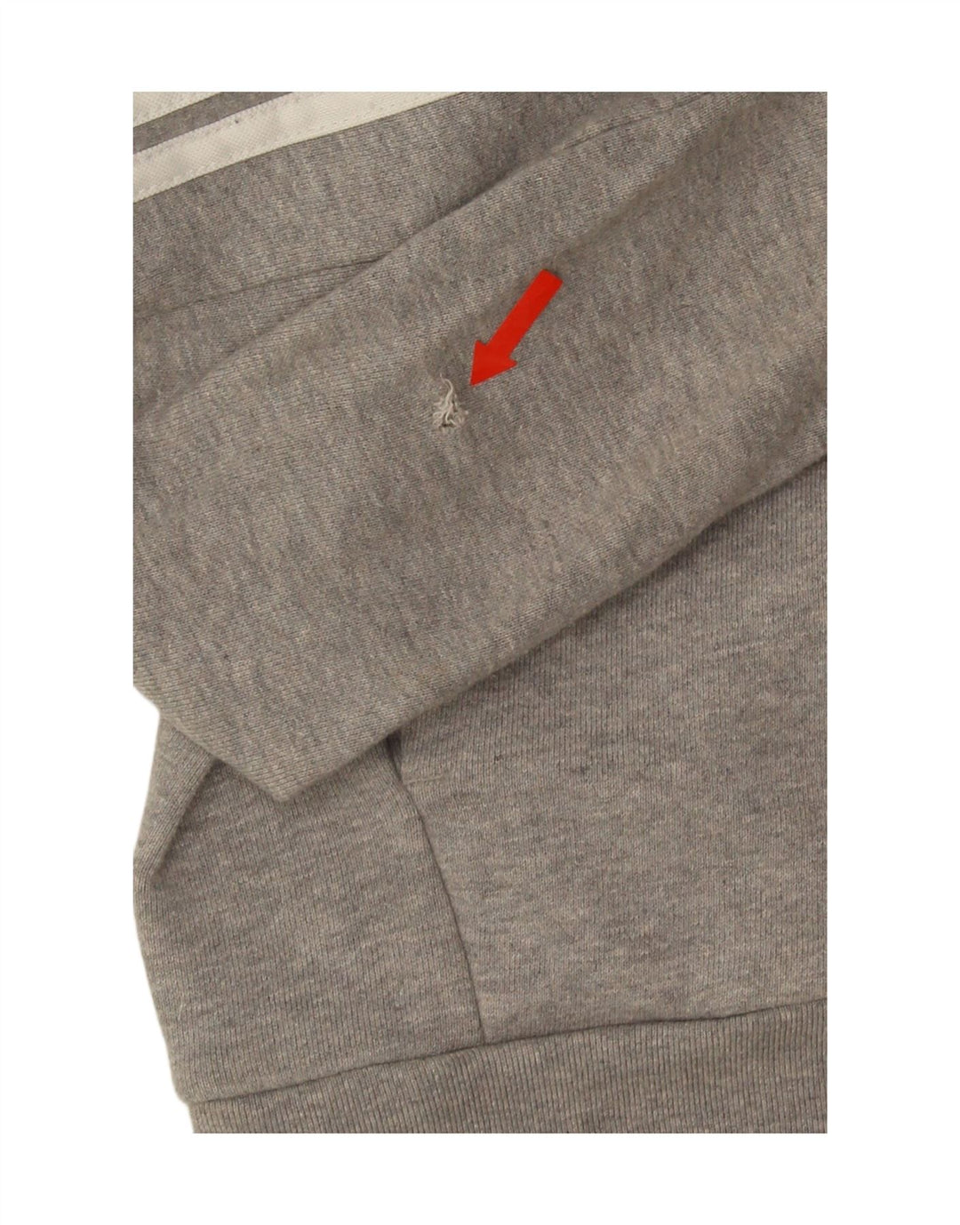 Maglione con cappuccio e zip Adidas da uomo vestibilità regolare in cotone grigio medio