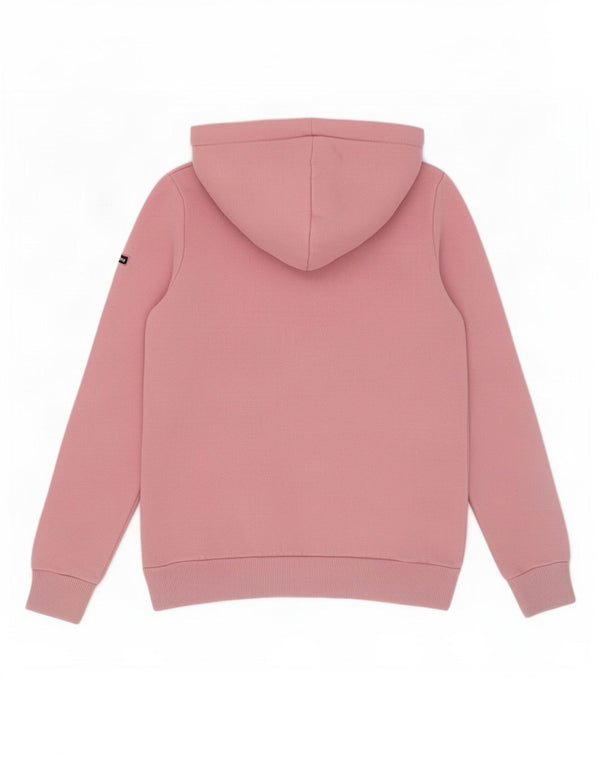 Felpa con cappuccio grafica da donna Superdry UK 8 Small in cotone rosa
