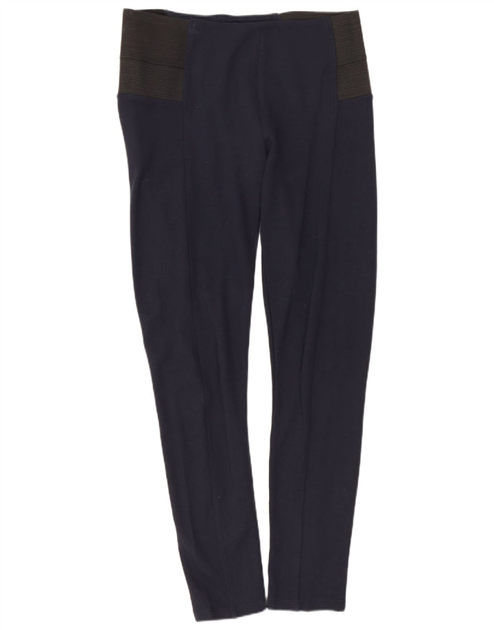 Leggings Zara da donna UK 14 Large blu navy in viscosa color block
